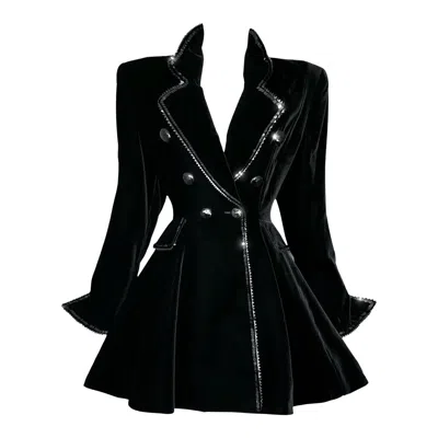 Pre-owned Dior Christian  By Gianfranco Ferré Fw 1994 Black Velvet Jacket