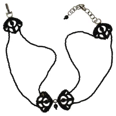 Pre-owned Dior Christian  By John Galliano 2000´s Black Beads Choker Necklace