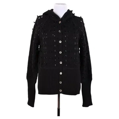 Pre-owned Dior Christian  By John Galliano – 2004 Angora & Wool Cardigan In Black
