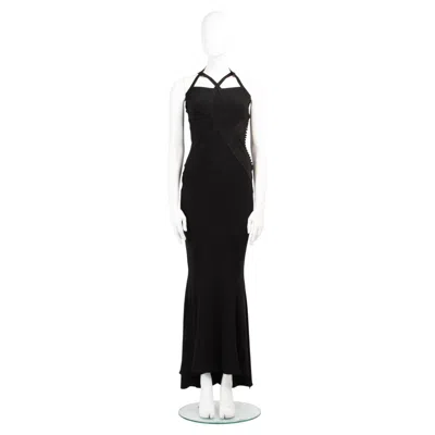 Pre-owned Dior Christian  By John Galliano F/w 2004 Silk Evening Gown In Black