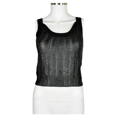 Pre-owned Dior Christian  By John Galliano Knit Top, Ss 1999 In Black