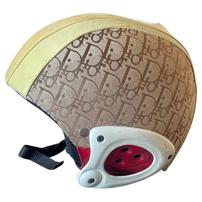 Pre-owned Dior Christian  By John Galliano – Rare Monogram Ski Helmet, Circa 2004 In Brown