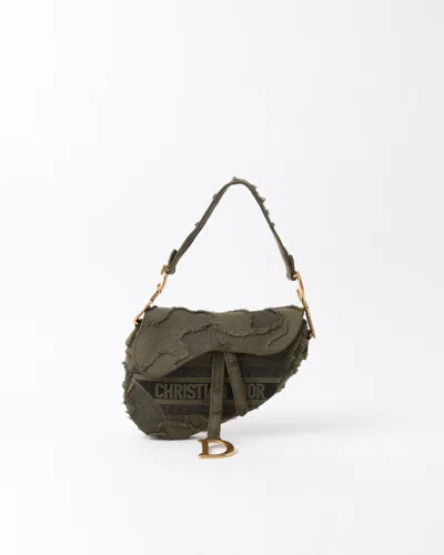 Dior Christian  Camouflage Saddle Bag