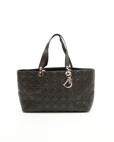 Dior Christian  Cannage Lady  Tote Bag In Red