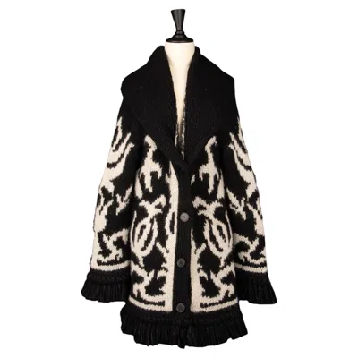 Pre-owned Dior Christian  Cardigan 'grotte De Lascaux' By Maria Grazia Chiuri Resort 2018 In Black