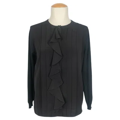 Pre-owned Dior Christian  Cardigan Top In Black