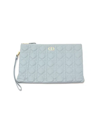 Dior Christian  Caro Daily Pouch In Blue
