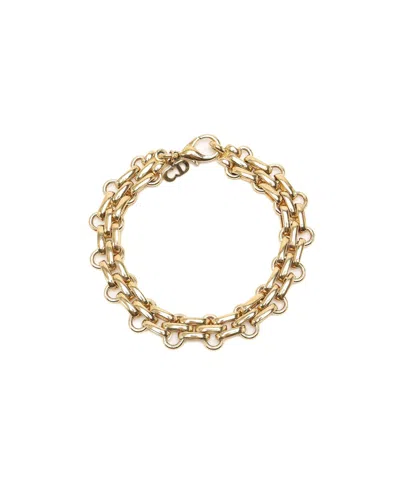 Pre-owned Dior Christian  Cd Bracelet In Gold