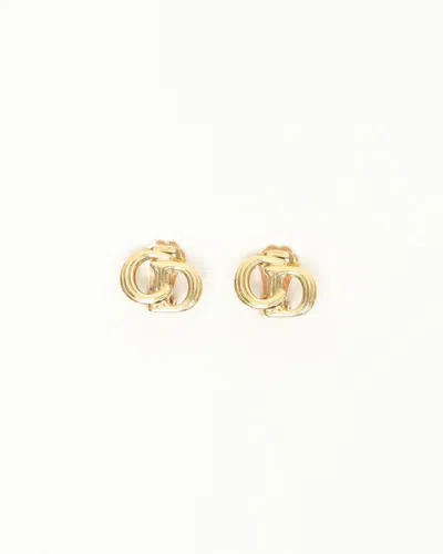 Dior Christian  Cd Clip-on Earrings