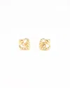 Dior Christian  Cd Clip-on Earrings In Gold
