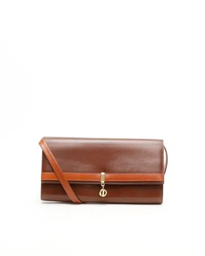 Dior Christian  Cd Envelope Shoulder Bag In Brown