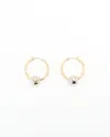 Dior Christian  Cd Hoop Earrings In Gold