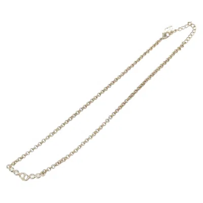 Pre-owned Dior Christian  Cd Logo Metal Gold Metal Bracelet Jewelry ()