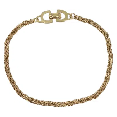 Pre-owned Dior Christian  Cd Logo Metal Gold Metal Bracelet Jewelry ()