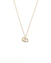 Dior Christian  Cd Logo Necklace In Gold