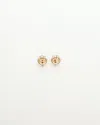 Dior Christian  Cd Logo Rhinestone Clip-on Earrings