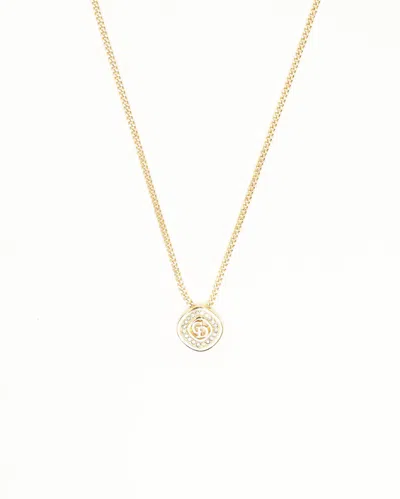 Dior Christian  Cd Logo Rhinestone Necklace