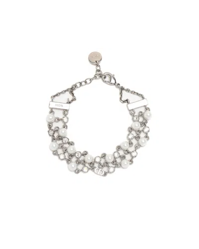 Dior Christian  Cd Pearl Bracelet In Multicolour
