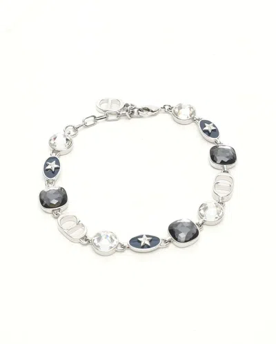 Dior Christian  Cd Rhinestone Bracelet In Multi