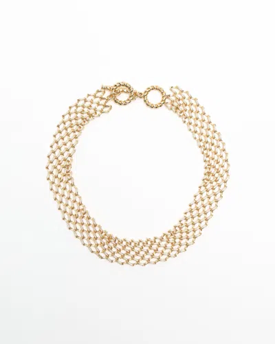 Dior Christian  Chainlink Necklace In Gold
