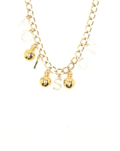 Dior Christian  Charm Necklace In Gold