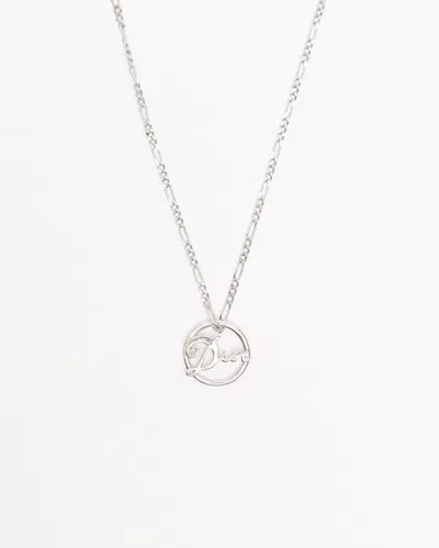 Dior Christian  Circle Logo Necklace
