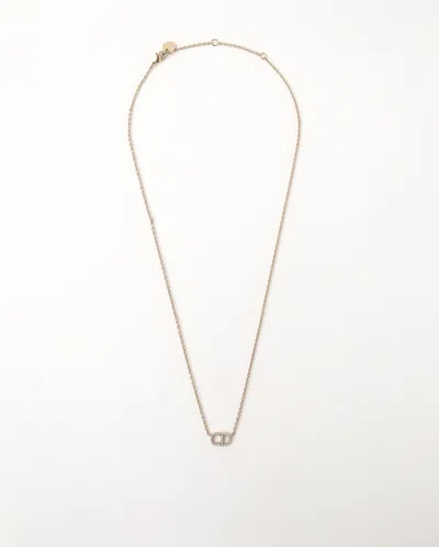 Dior Christian  Clair D Lune Strasssteine Halskette