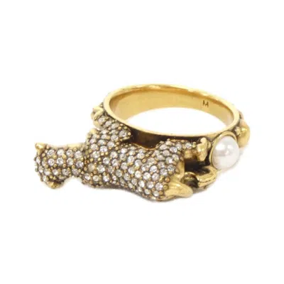 Pre-owned Dior Christian  Clear White Band Ring ()