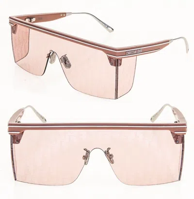 Pre-owned Dior Christian  Club Pink Mirror Print Oblique Club M1u Sunglasses Cd40042