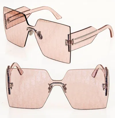 Pre-owned Dior Christian  Club Pink Mirror Print Oblique Club M5u Sunglasses Cd40117u