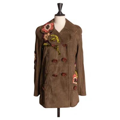 Pre-owned Dior Christian  Coat 'off-duty Icons' By John Galliano Winter 2005 In Brown