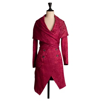 Pre-owned Dior Christian  Coat 'vetements De Sport Sur Talons Aiguilles' By John Galliano W In Red