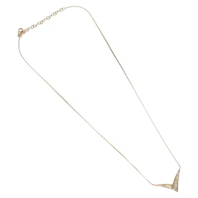 Pre-owned Dior Christian  Collar Necklace Metal With Faux Pearls Gold Metal Jewelry ()