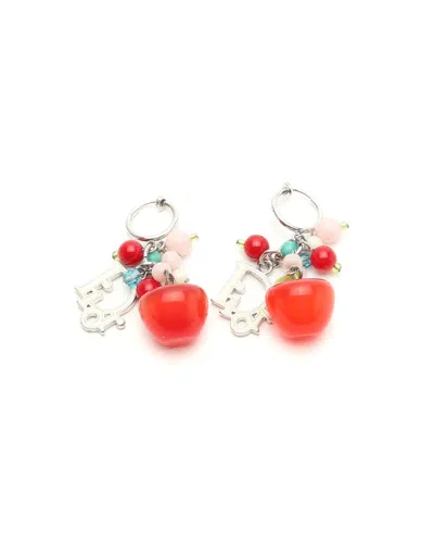 Dior Christian  Colored Stone Earrings In Gold