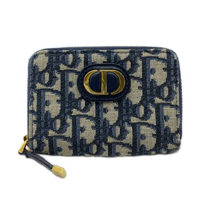 Pre-owned Dior Christian  Cotton Leather Coin Purse/coin Case ()
