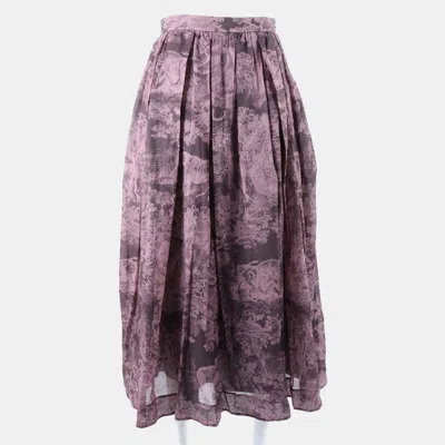 Pre-owned Dior Christian  Cotton Skirt Fr 36 In Multi
