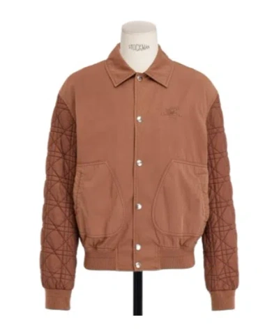 Dior Christian  Couture Lily Of The Valley Blouson Jacket In Brown