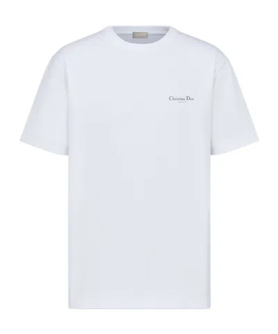 Dior Logo Short-sleeved T-shirt In White