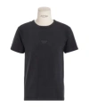 Dior Logo Round Collar Short-sleeved T-shirt In Black