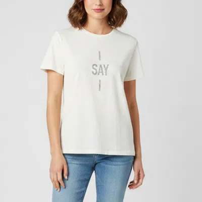 Pre-owned Dior Christian  Cream I Say I Graphic Jersey T-shirt S