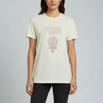 Pre-owned Dior Christian  Cream Slogan Print Jersey Crewneck T-shirt M