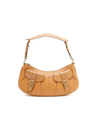 Dior Christian  Croissant Shoulder Bag In Orange