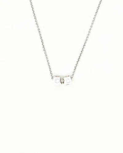 Dior Christian  Cube Strasssteine Halskette