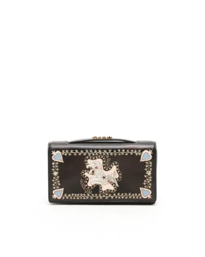 Dior Christian  D-bee Tarot Clutch Bag In Black
