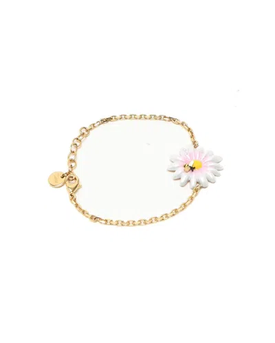 Pre-owned Dior Christian  Daisy Bracelet In Gold