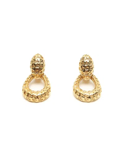Dior Christian  Dangling Clip-on Earrings In Gold