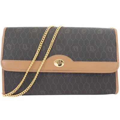Pre-owned Dior Christian  Dark Brown Pvc Leather Shoulder Bag ()