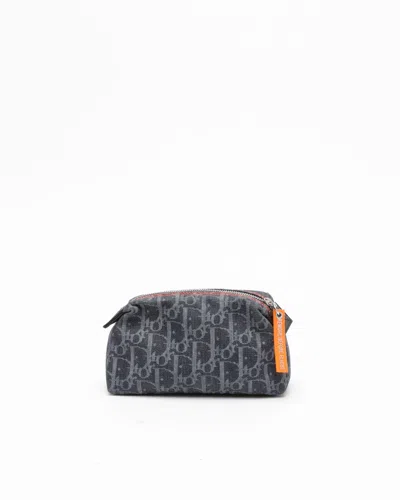 Dior Christian  Denim Toiletry Pouch