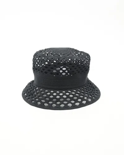Dior Christian   Mesh Bucket Hat In Black