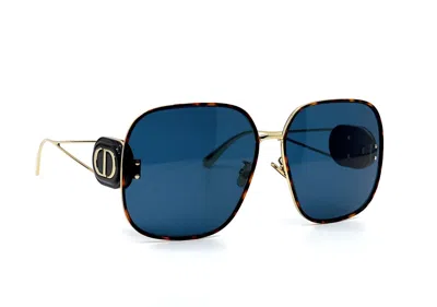 Pre-owned Dior Christian  Bobby S1u 85b Havana/gold Blue Authentic Sunglasses